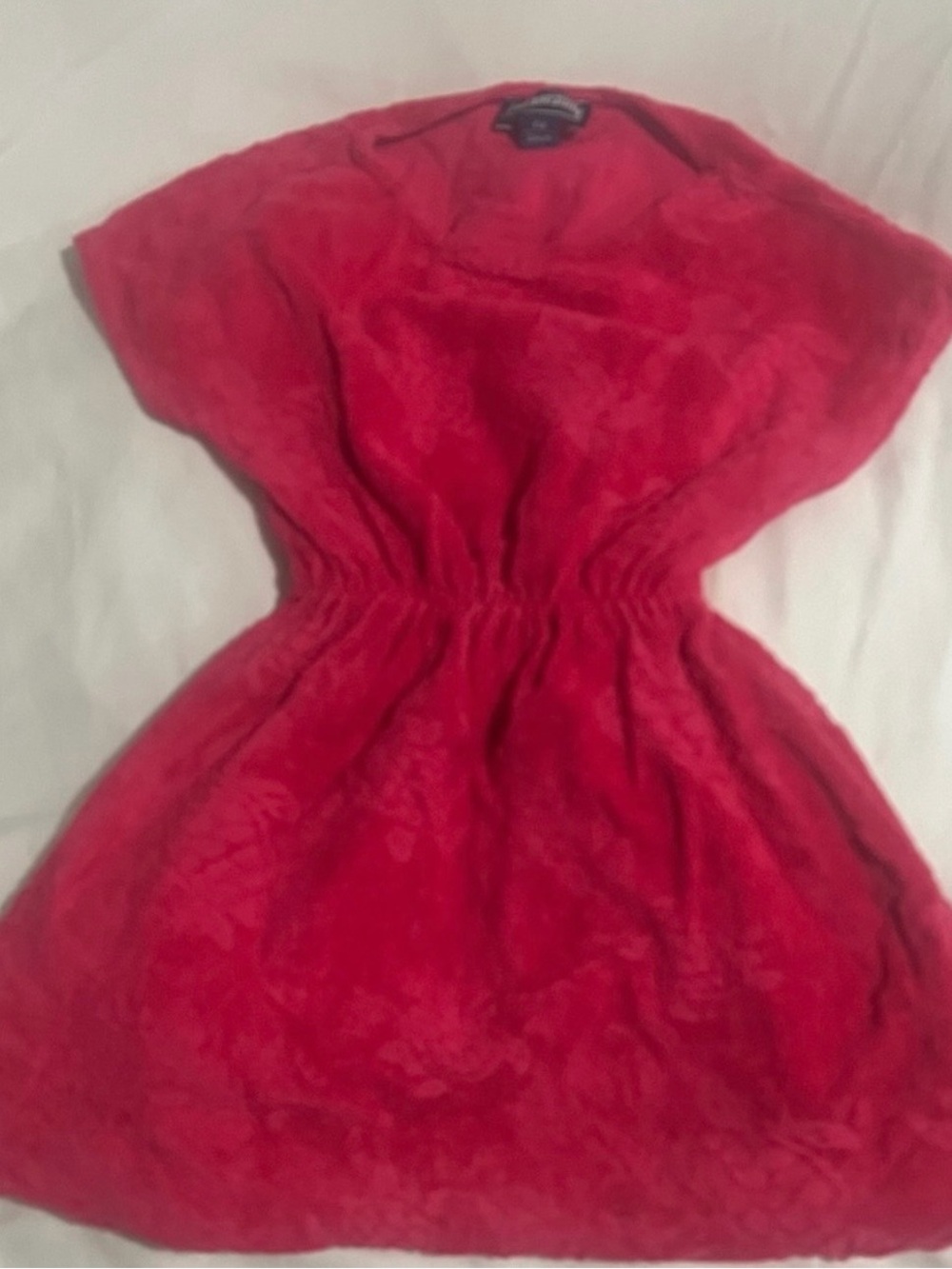 Vilebrequin Red Textured Girls' Casual Dress